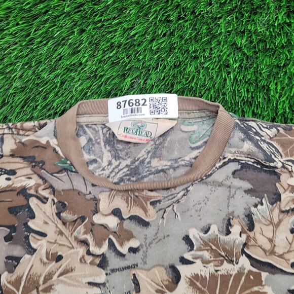 Vintage 90s Red-Head Advantage Camo Shirt Medium 20x26 Green Brown USA - Picture 7 of 14